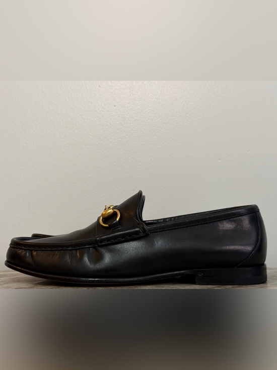 GUCCI 1953 Horsebit Leather Loafer Black Leather 7 / 7.5 US $1100 Jordaan main image 7
